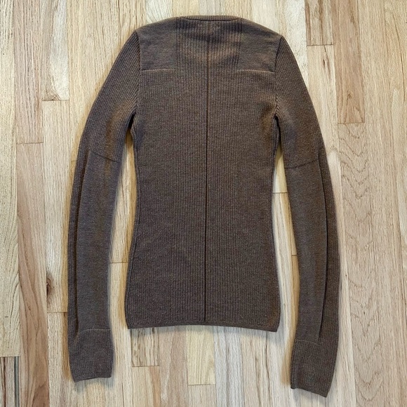 RAG & BONE audrina washable wool crew sweater slim fit camel brown size M - Picture 14 of 14